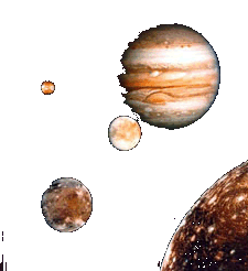 Figura 17: Imagen de J�piter con los sat�lites galileanos